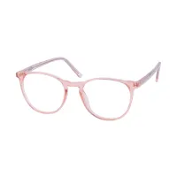 Round Transparent Pink Eyeglasses
