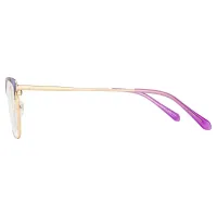 Square Purple/Gold Eyeglasses