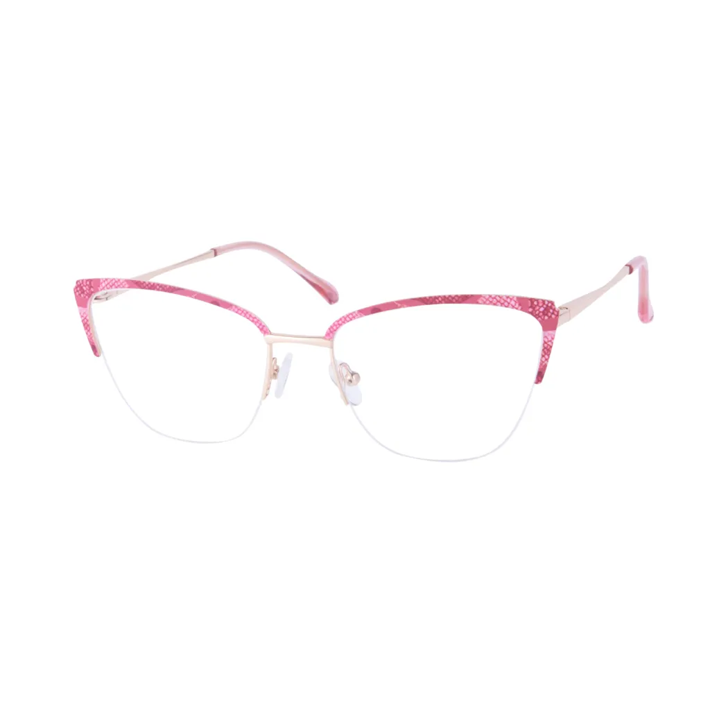 Browline Gradient Pink Eyeglasses