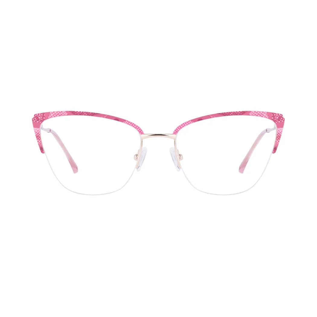 Browline Gradient Pink Eyeglasses