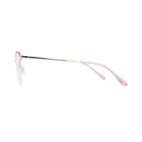 Browline Gradient Pink Eyeglasses