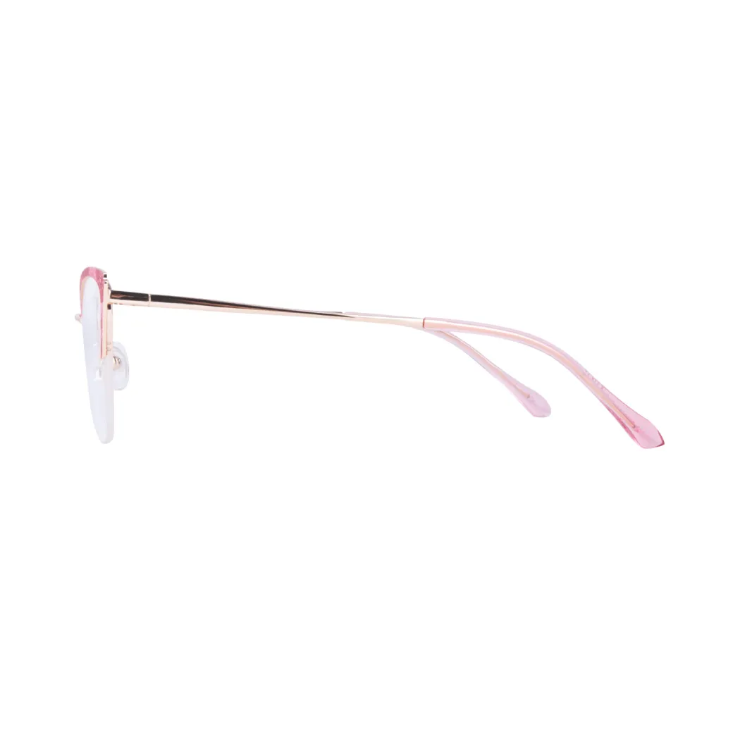 Browline Gradient Pink Eyeglasses