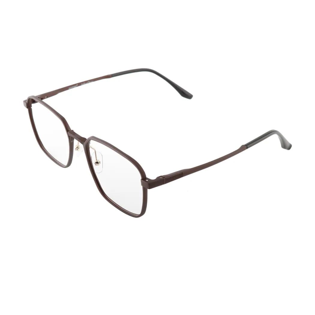 Rectangle Brown Eyeglasses