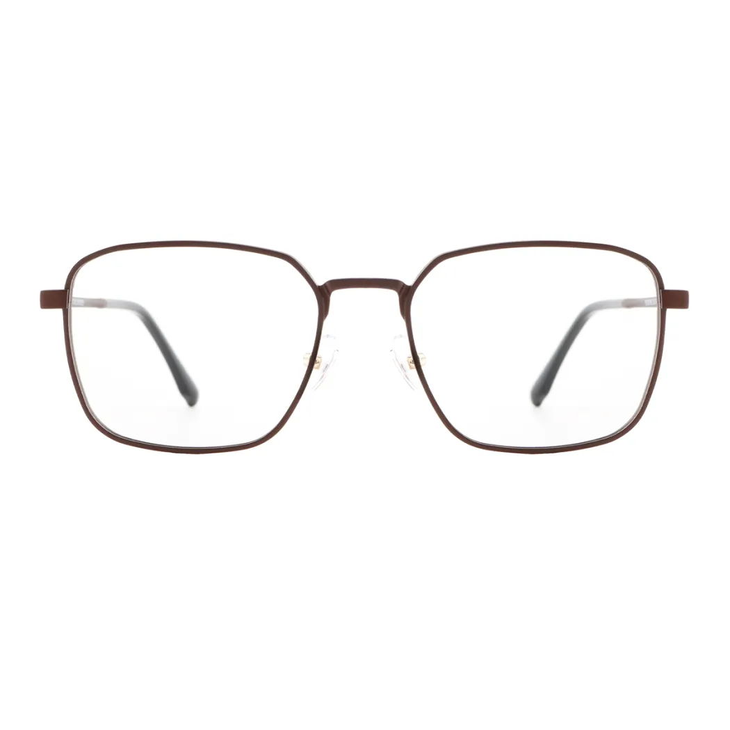Rectangle Brown Eyeglasses