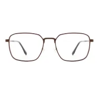 Rectangle Brown Eyeglasses