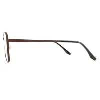 Rectangle Brown Eyeglasses