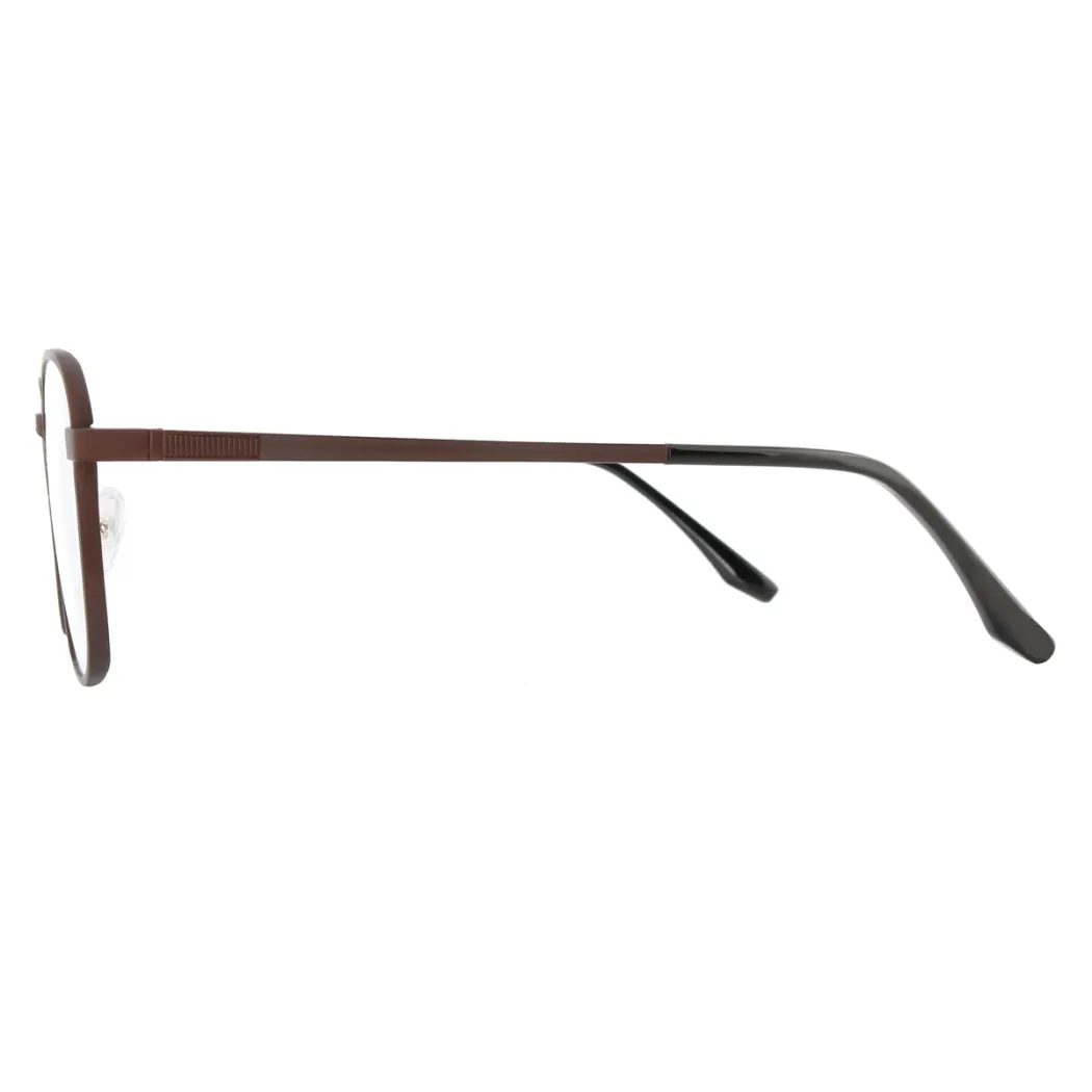 Rectangle Brown Eyeglasses