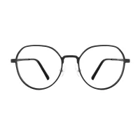 Geometric Black Eyeglasses