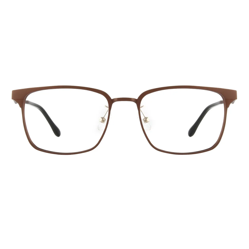 Rectangle Brown Eyeglasses