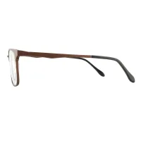 Rectangle Brown Eyeglasses