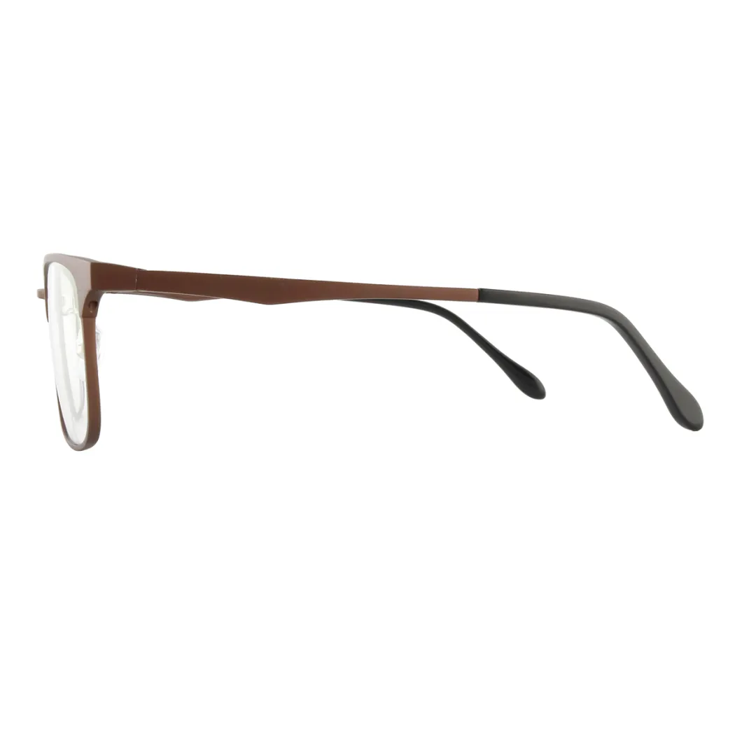 Rectangle Brown Eyeglasses