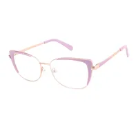 Square Pink Eyeglasses