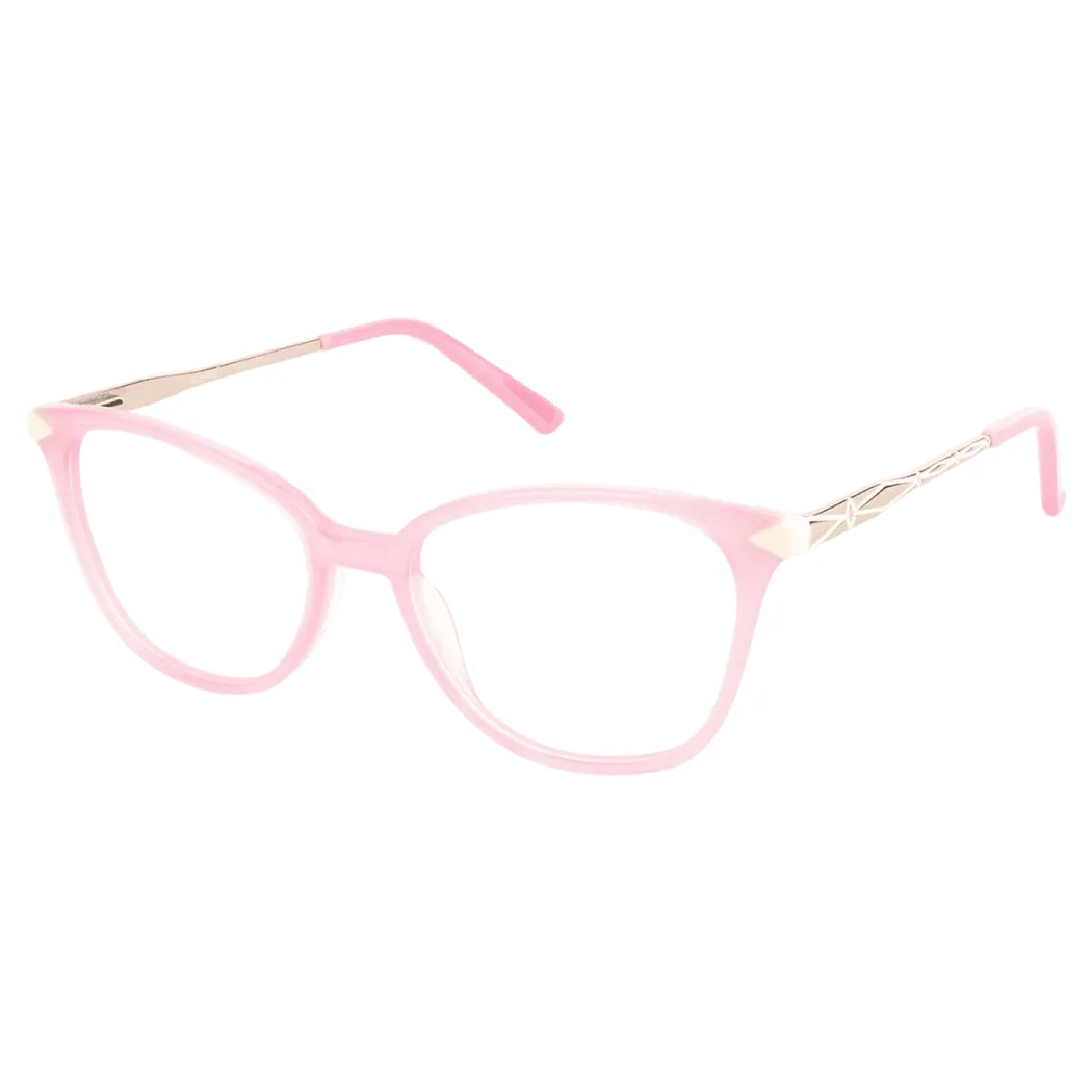 Square Pink Eyeglasses