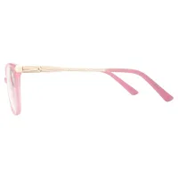 Square Pink Eyeglasses