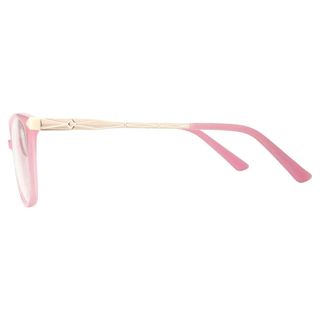 Square Pink Eyeglasses