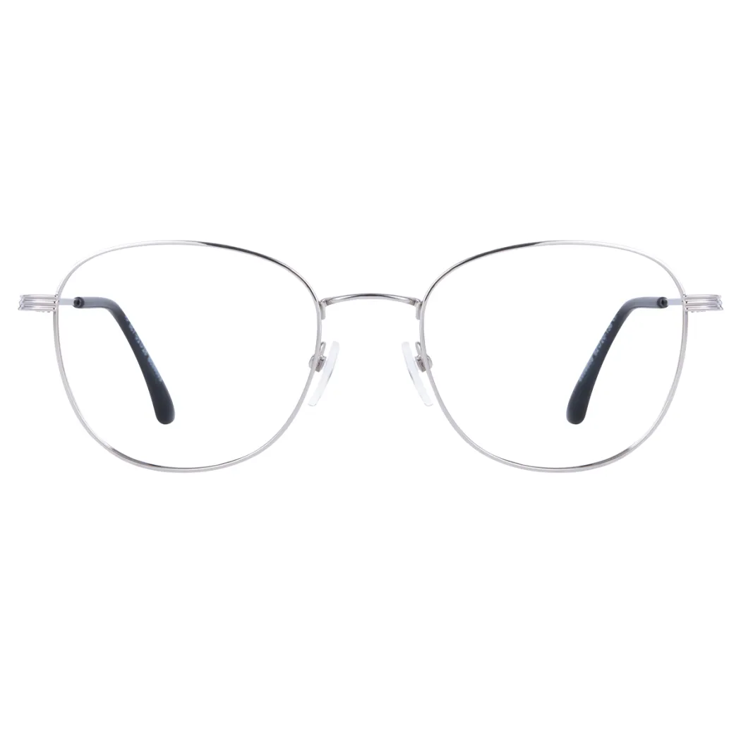 Round Silver Eyeglasses