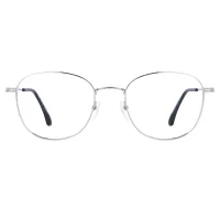 Round Silver Eyeglasses