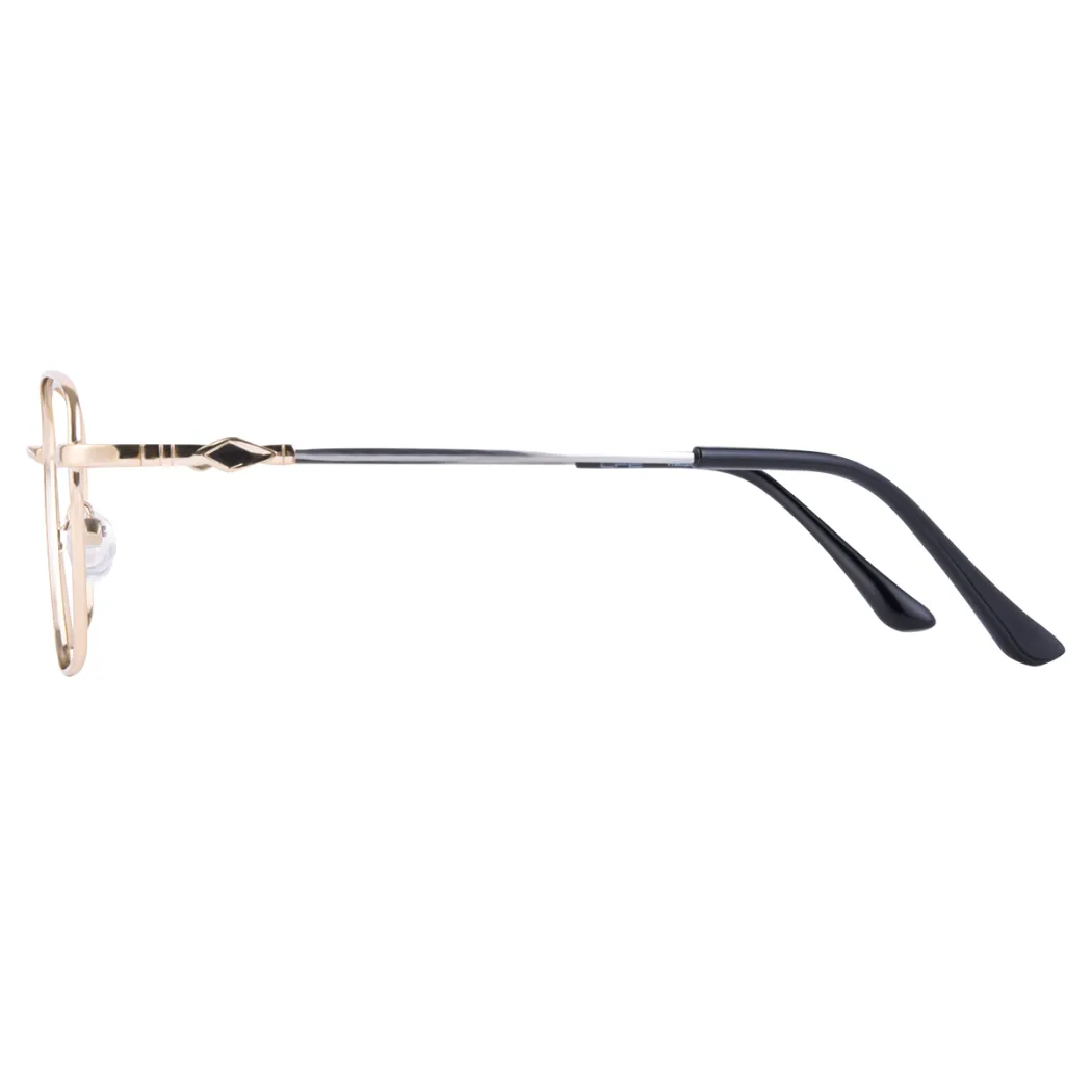 Square Gold Eyeglasses