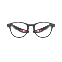 Oval Black/Red Eyeglasses
