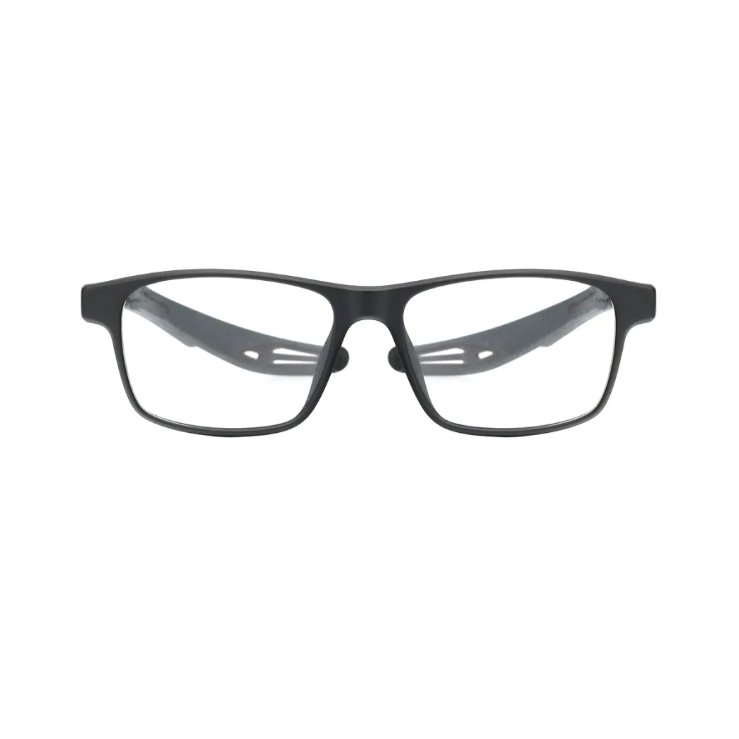 Rectangle Matte Black Eyeglasses