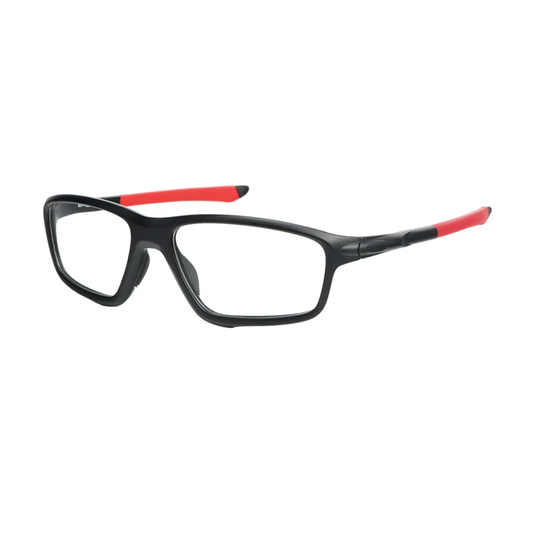 Rectangle Black/Red Eyeglasses