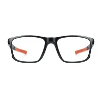 Rectangle Black/Orange Eyeglasses