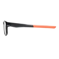Rectangle Black/Orange Eyeglasses