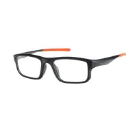 Rectangle Black/Orange Eyeglasses