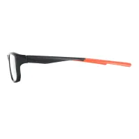 Rectangle Black/Orange Eyeglasses