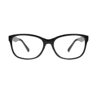 Oval Black Eyeglasses