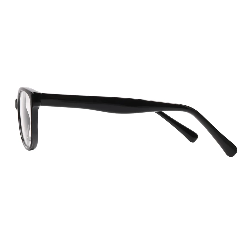 Oval Black Eyeglasses