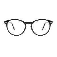 Oval Black Eyeglasses