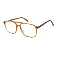 Aviator Transparent Brown Eyeglasses