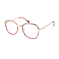 Square Pink Tortoiseshell Eyeglasses
