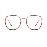 Square Pink Tortoiseshell Eyeglasses