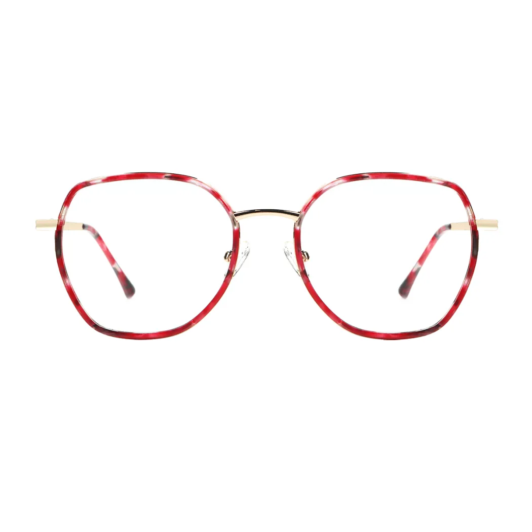 Square Pink Tortoiseshell Eyeglasses