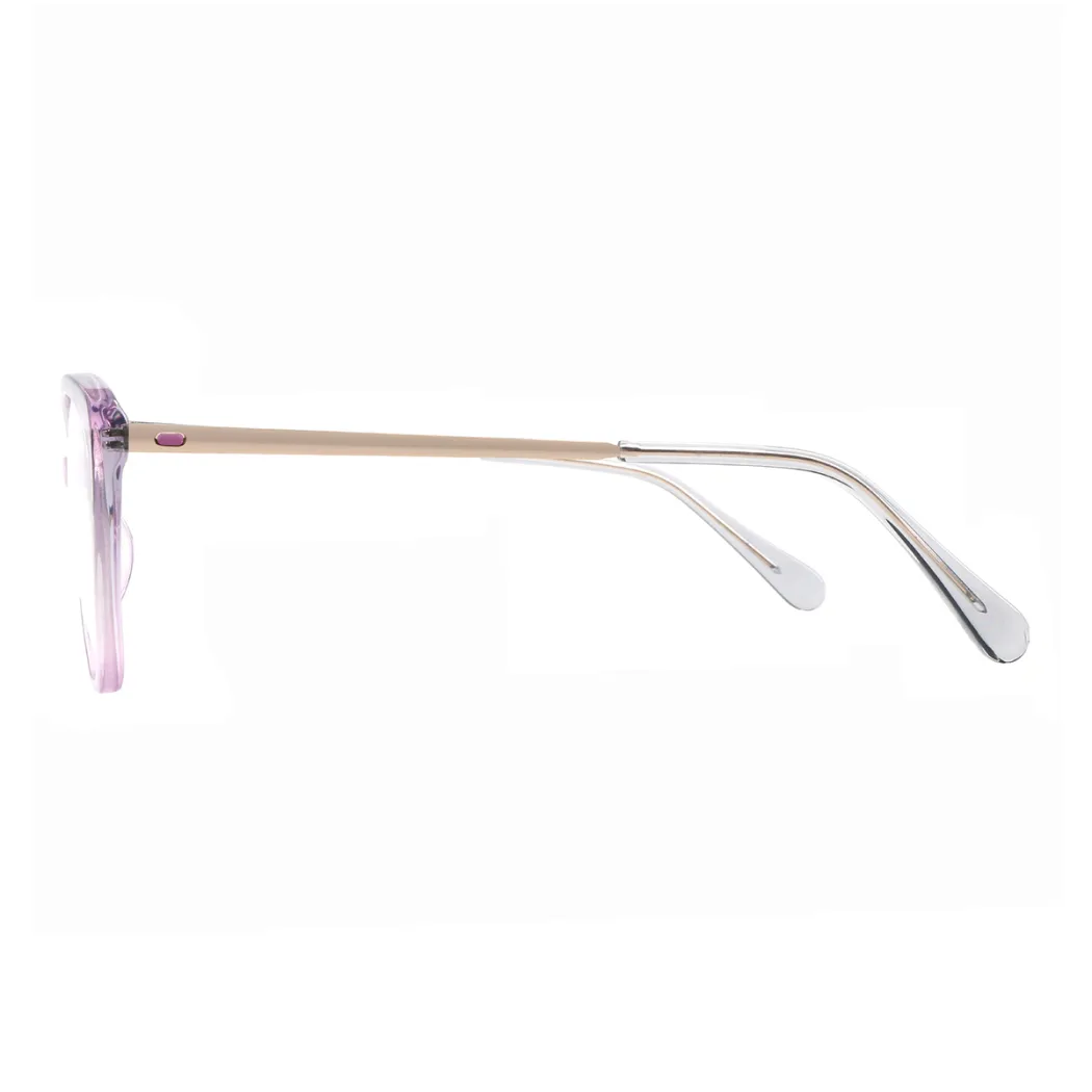 Cat-eye Transparent Pink Eyeglasses