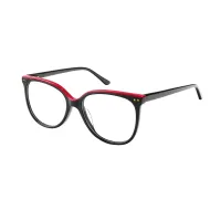Square Red/Black Eyeglasses