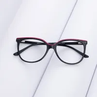 Square Red/Black Eyeglasses