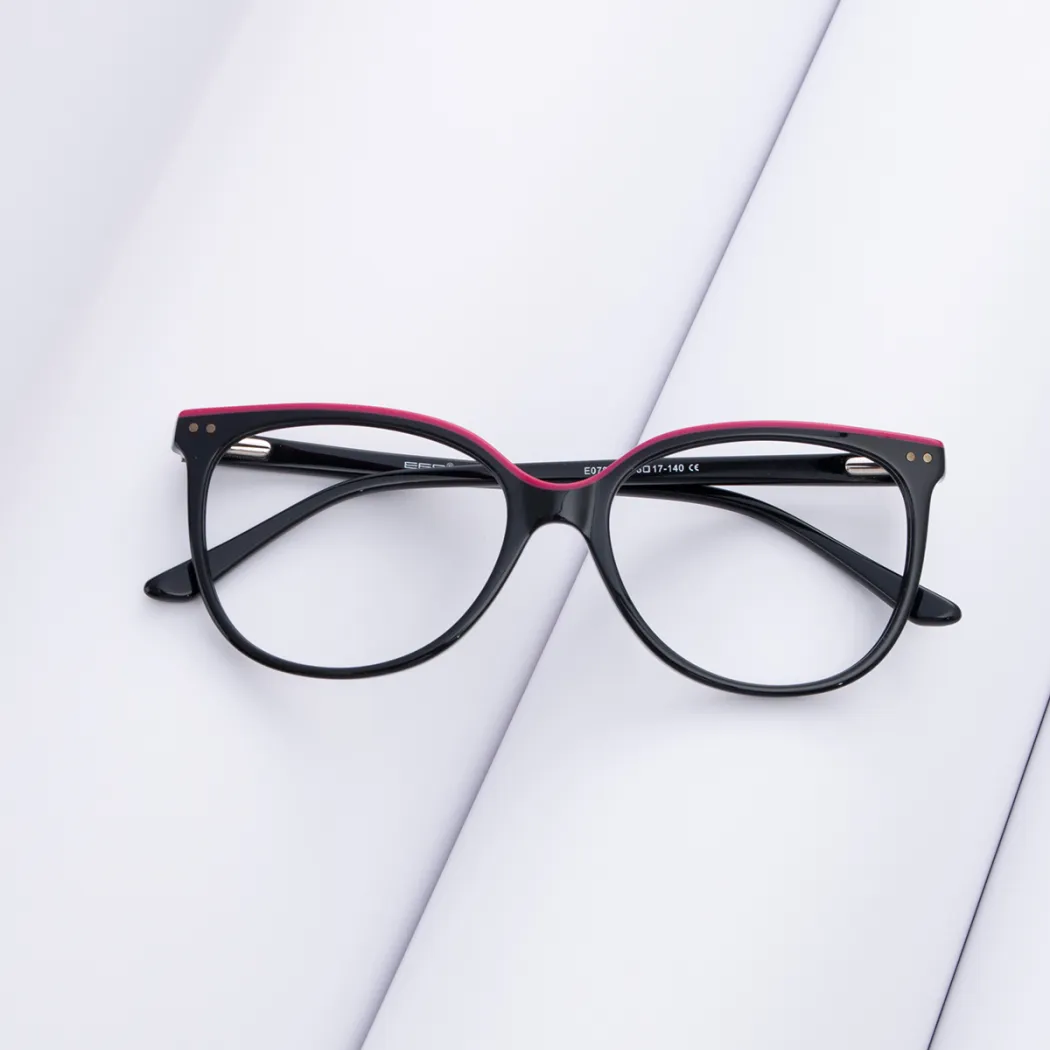 Square Red/Black Eyeglasses