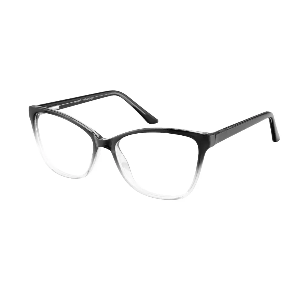 Cat-eye Black/Clear Eyeglasses