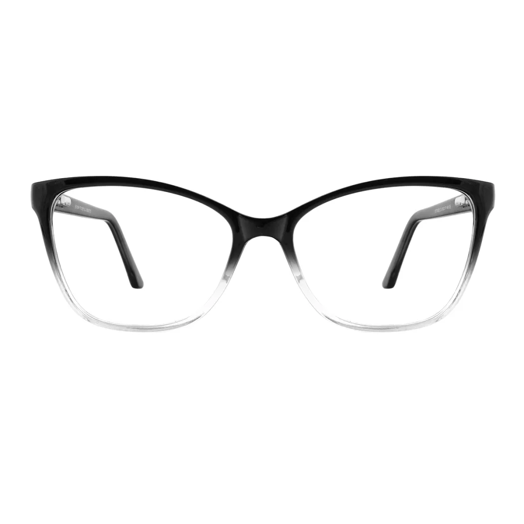Cat-eye Black/Clear Eyeglasses