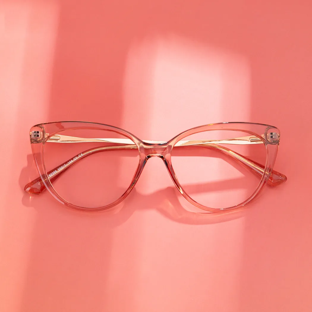 Cat-eye Pale Pink Eyeglasses
