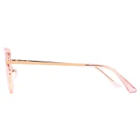 Cat-eye Transparent Pink Eyeglasses