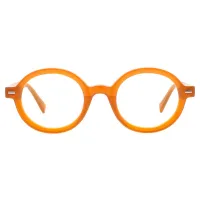 Round Orange Eyeglasses