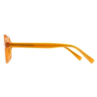Round Orange Eyeglasses