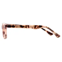 Rectangle Pink Tortoiseshell Eyeglasses