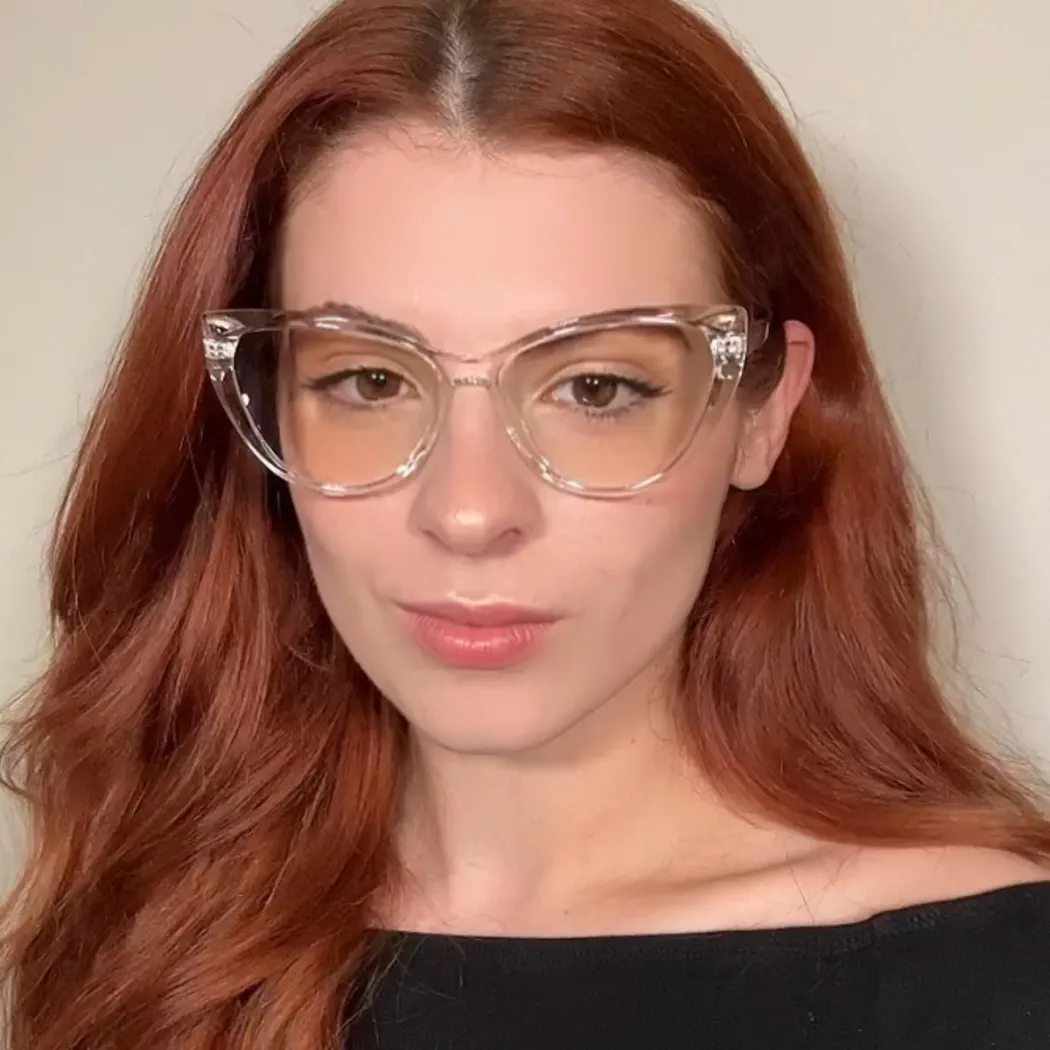 Cat-eye Clear Eyeglasses