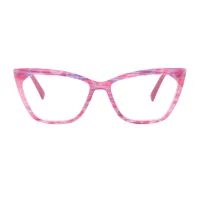 Cat-eye Pink Tortoiseshell Eyeglasses