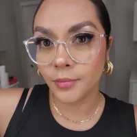 Oval Transparent Green Eyeglasses